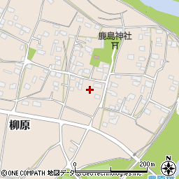 茨城県下妻市柳原258-7周辺の地図