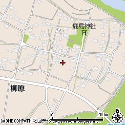 茨城県下妻市柳原周辺の地図