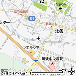 茨城県つくば市北条270周辺の地図