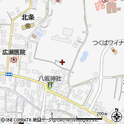 茨城県つくば市北条1104周辺の地図