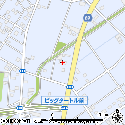 埼玉県深谷市上野台2540周辺の地図