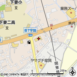 茨城県下妻市下妻乙453周辺の地図