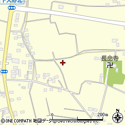 茨城県古河市下大野周辺の地図