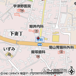 茨城県下妻市下妻丁254-1周辺の地図