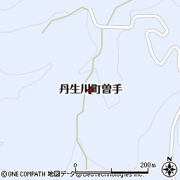 岐阜県高山市丹生川町曽手周辺の地図