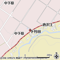 長野県松本市波田中下原8543周辺の地図