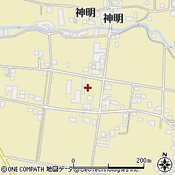 長野県東筑摩郡山形村原村上周辺の地図