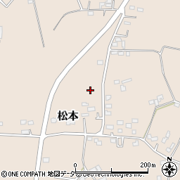茨城県結城郡八千代町松本周辺の地図