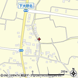 茨城県古河市下大野1489周辺の地図