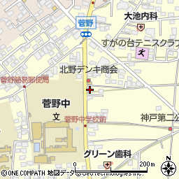 長野県松本市笹賀神戸3844周辺の地図