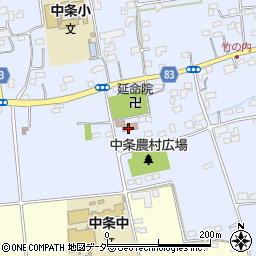 熊谷市役所　中条農村センター周辺の地図
