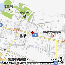 茨城県つくば市北条10周辺の地図