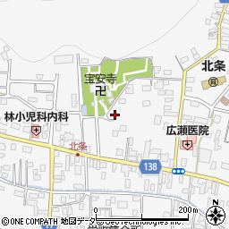 茨城県つくば市北条417周辺の地図