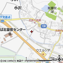 茨城県つくば市北条304周辺の地図