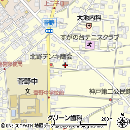長野県松本市笹賀神戸3854-3周辺の地図