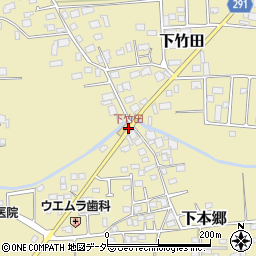 下竹田周辺の地図