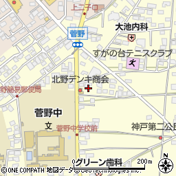 長野県松本市笹賀神戸3846周辺の地図