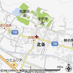 茨城県つくば市北条1周辺の地図