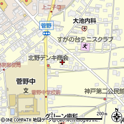 長野県松本市笹賀神戸3854周辺の地図