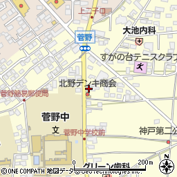 長野県松本市笹賀神戸3845周辺の地図