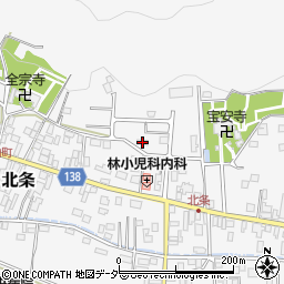 茨城県つくば市北条402周辺の地図