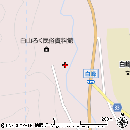 石川県白山市白峰（リ）周辺の地図
