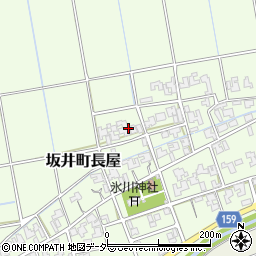 福井県坂井市坂井町長屋周辺の地図