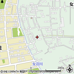 茨城県古河市女沼978周辺の地図