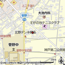 長野県松本市笹賀神戸3854-5周辺の地図