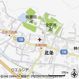 茨城県つくば市北条252周辺の地図