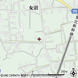 茨城県古河市女沼1020周辺の地図