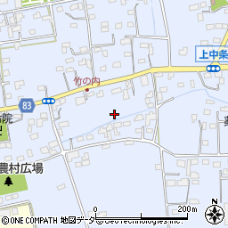 埼玉県熊谷市上中条周辺の地図