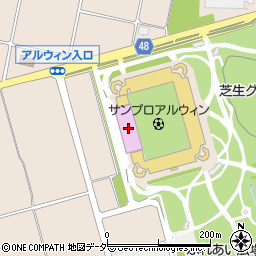 松本平広域公園総合球技場アルウィン周辺の地図