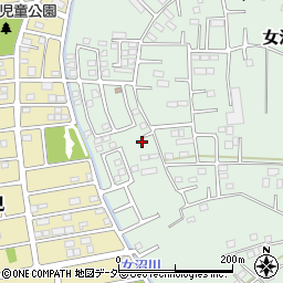 茨城県古河市女沼976周辺の地図
