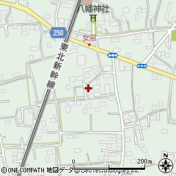 茨城県古河市女沼877-7周辺の地図