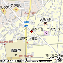 長野県松本市笹賀神戸3851周辺の地図