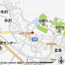 茨城県つくば市北条362周辺の地図