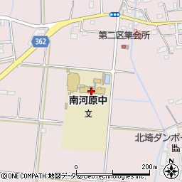 行田市立南河原中学校周辺の地図