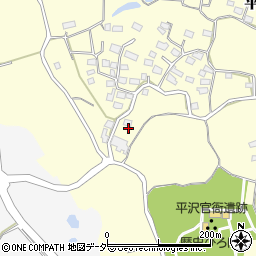 茨城県つくば市平沢457周辺の地図