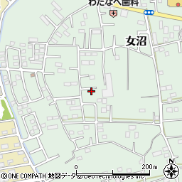茨城県古河市女沼1012周辺の地図