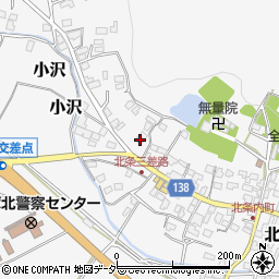 茨城県つくば市北条345周辺の地図