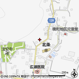 茨城県つくば市北条57周辺の地図