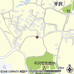 茨城県つくば市平沢446周辺の地図