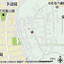 茨城県古河市女沼969周辺の地図