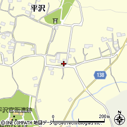 茨城県つくば市平沢576周辺の地図