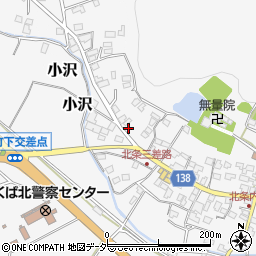 茨城県つくば市北条350周辺の地図