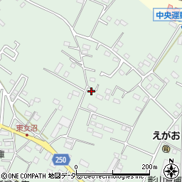 茨城県古河市女沼190周辺の地図