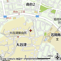 茨城県石岡市大谷津1-12周辺の地図