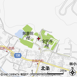 茨城県つくば市北条376周辺の地図