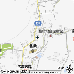 茨城県つくば市北条70周辺の地図